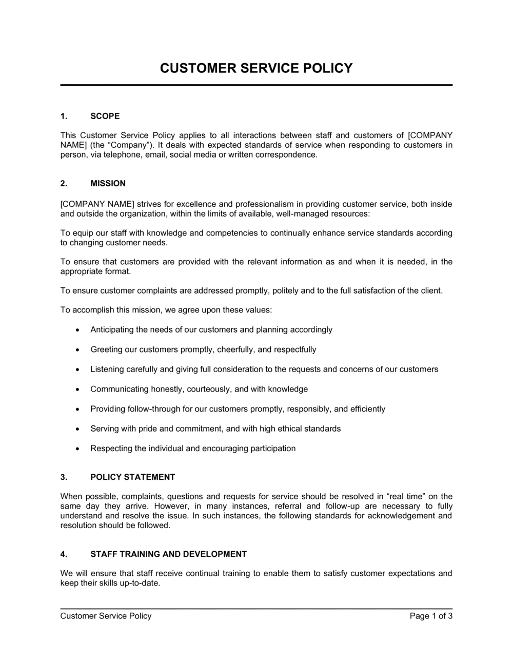 Call Center Policies And Procedures Template Call Center Policies And Procedures Template