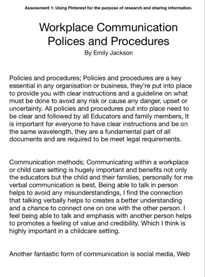 Communications Policy And Procedure Template