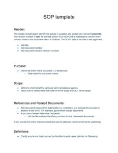 Iso 9001 Standard Operating Procedure Template Iso 9001 Standard Operating Procedure Template