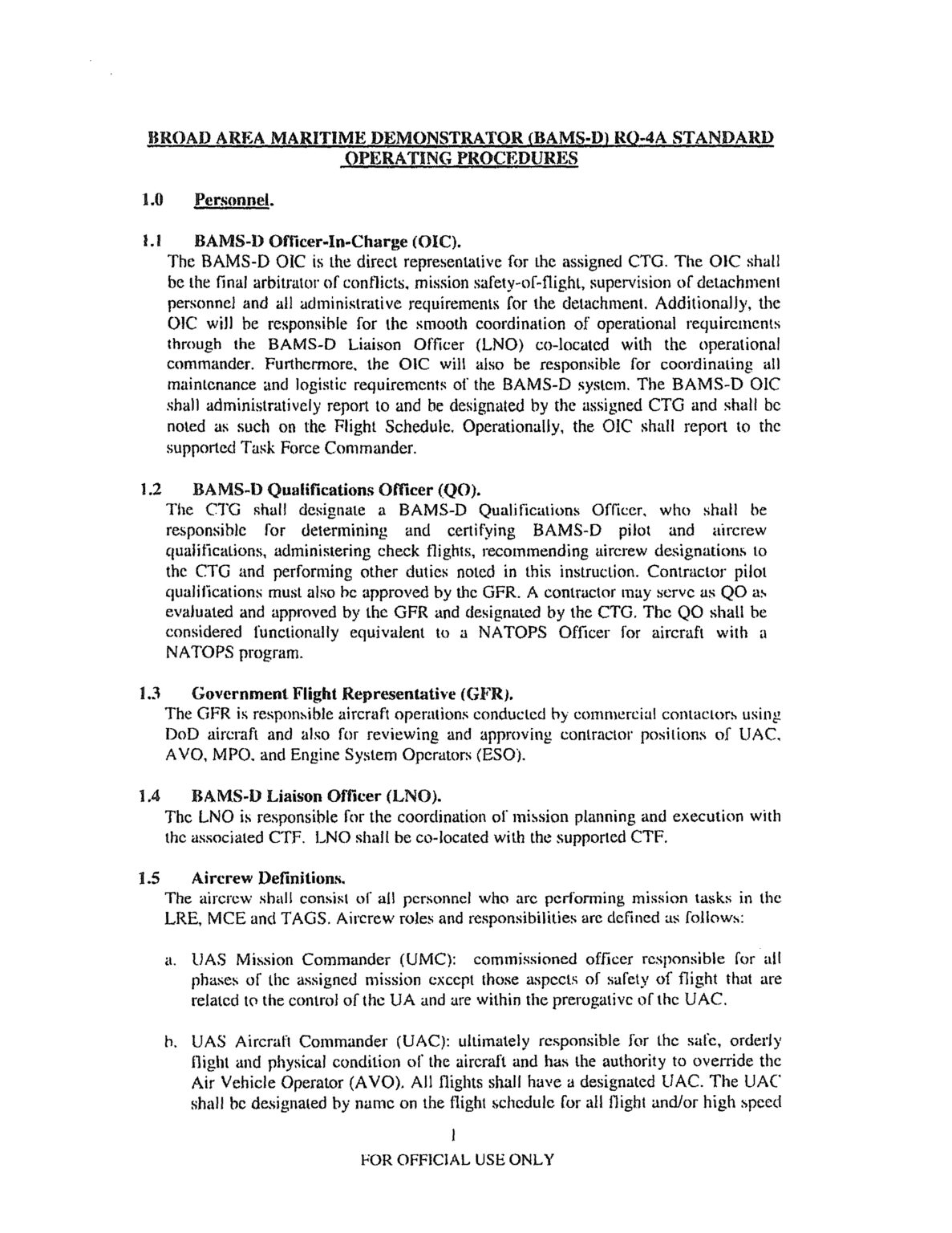 Usmc Standard Operating Procedure Template