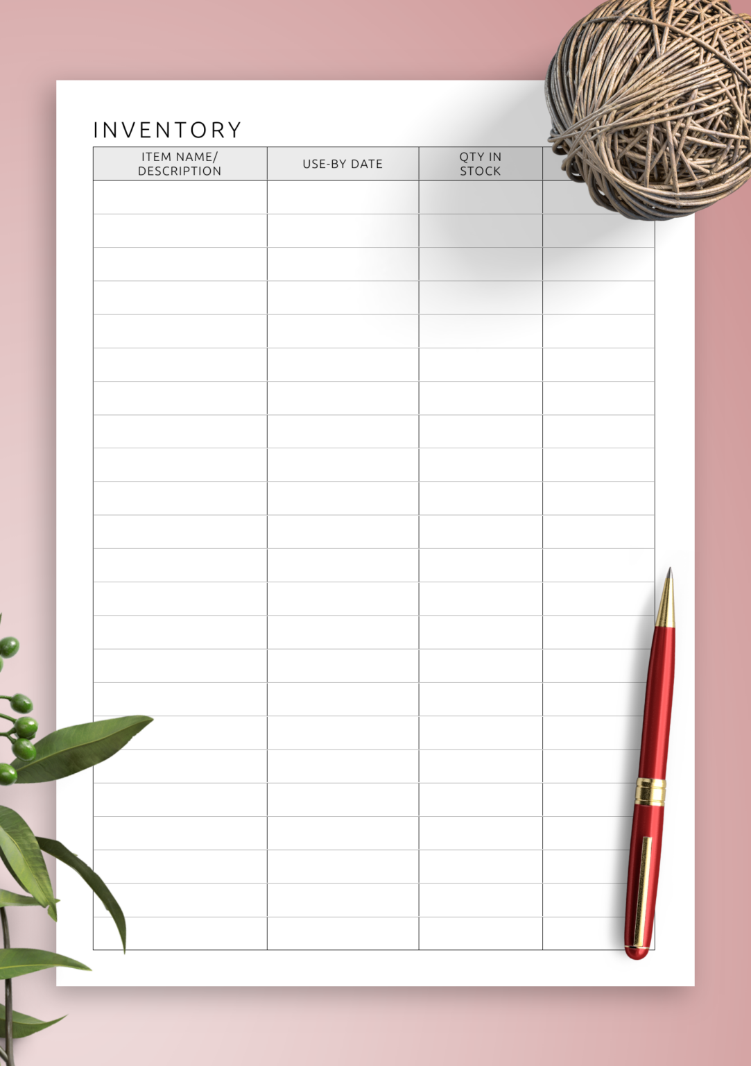 Pattern Simple Inventory Form Inventory Templates Archives - Solivid