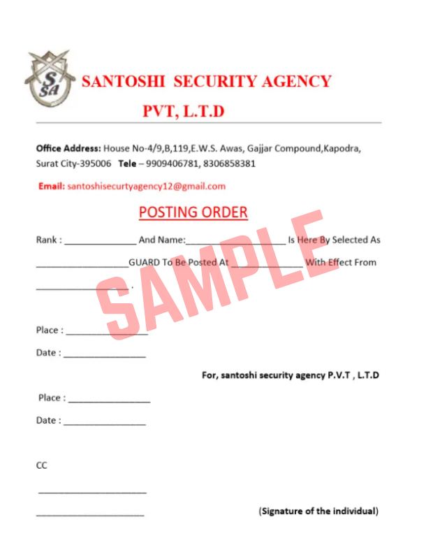 Security Officer Post Orders Template