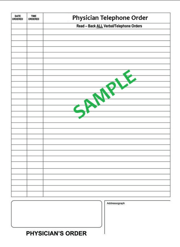 Physician Telephone Order Template Free